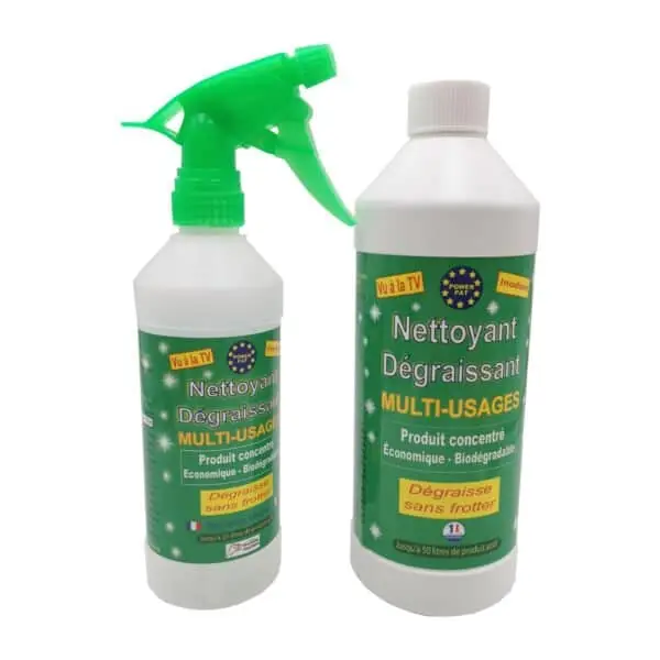 Nettoyant Dégraissant Biodegradable POWERPAT® 1 litre et son pulvérisateur