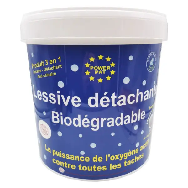 Lessive détachante biodégradable POWERPAT® 10 kgs  soit 18€ le kilo