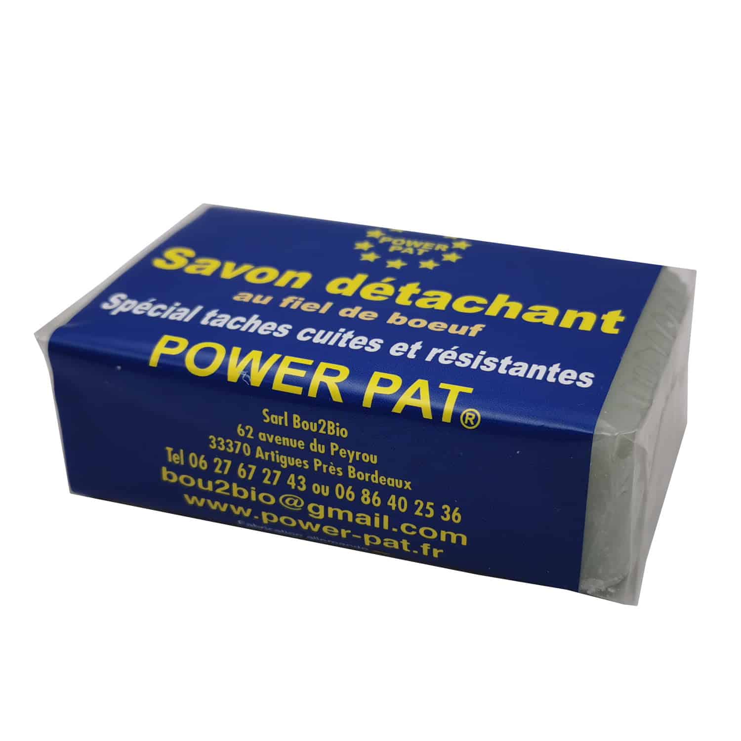 Kit spécial tâches difficiles Lessive détachante POWERPAT® 500grs et son  pulvérisateur + savon au fiel de bœuf - Powerpat - Lessive Bio - Sel  détachant Powerpat - Lessive détachante - Lessive Bio