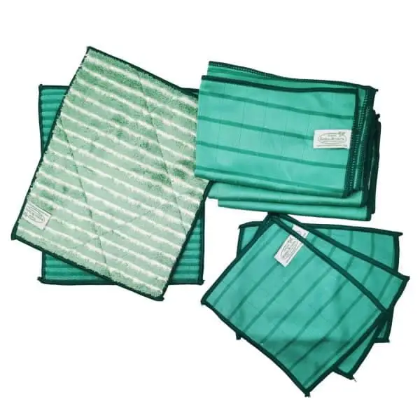 Kit microfibre "3 lingettes et 2 lavettes + 3 chiffonnettes lunettes