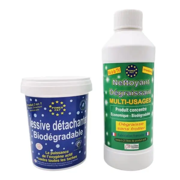 Duo Entretien "Découverte" Lessive 500g et Dégraissant 500ml POWERPAT®