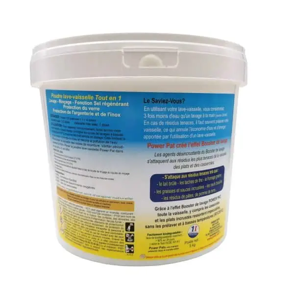 Poudre Lave Vaisselle Biodégradable 5kg POWERPAT® – Image 2