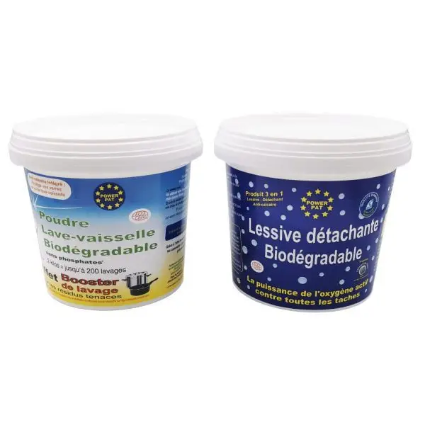Kit entretien "Essentiel Plus POWERPAT®" Lessive 2kg + poudre lave-vaisselle 2kg