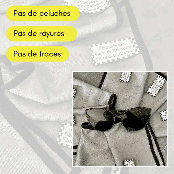 Lot de 7 lingettes lunettes Carbone – Image 5