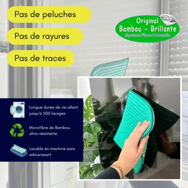 Kit microfibre "3 lingettes et 2 lavettes + 3 chiffonnettes lunettes – Image 6
